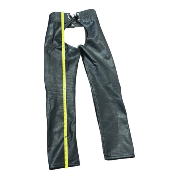 Handmade Chaps Men’s Medium Black Genuine Leather Lined - Picture 4 of 7